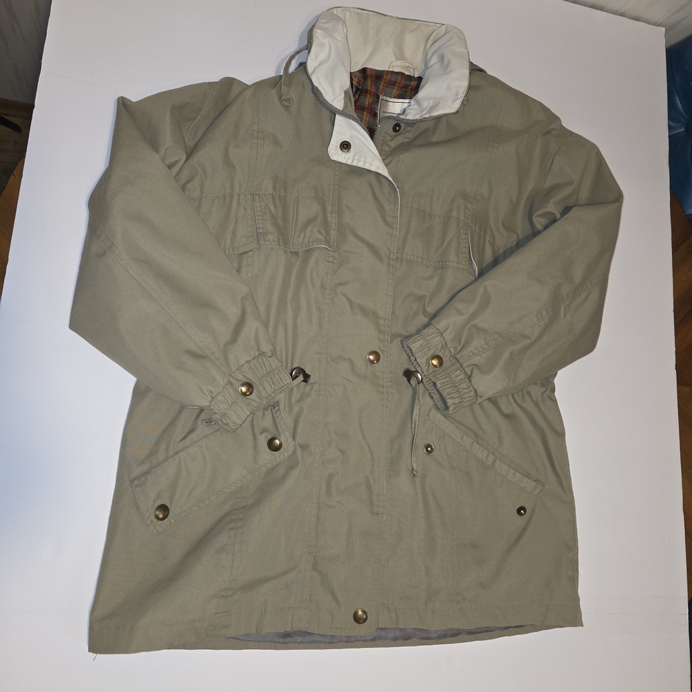 Towne From London Fog - Khaki Anorak Jacket Medium/Petite